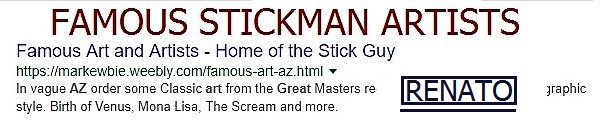 artigo sobre artistas famosos de desenhos com stickman